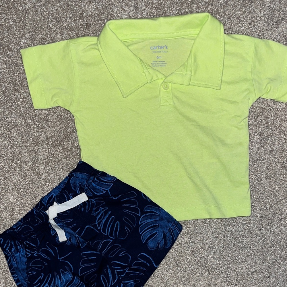 NWT Carters 2 piece baby boy set sz 6m
